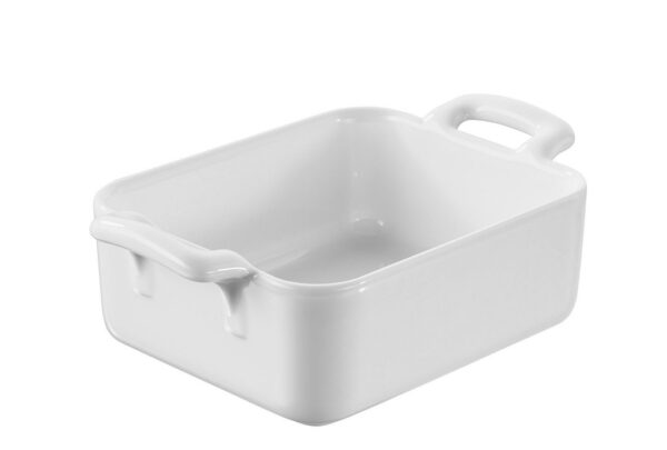 DIS. BELLE CUISINE WHITE INDIVIDUAL RECT. DIS.H 12X10CM 330ML