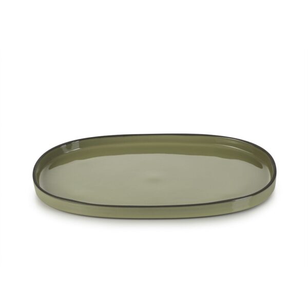 CARACTERE CARDAMOM OVAL PLATE 35,5X21,8X2,5CM