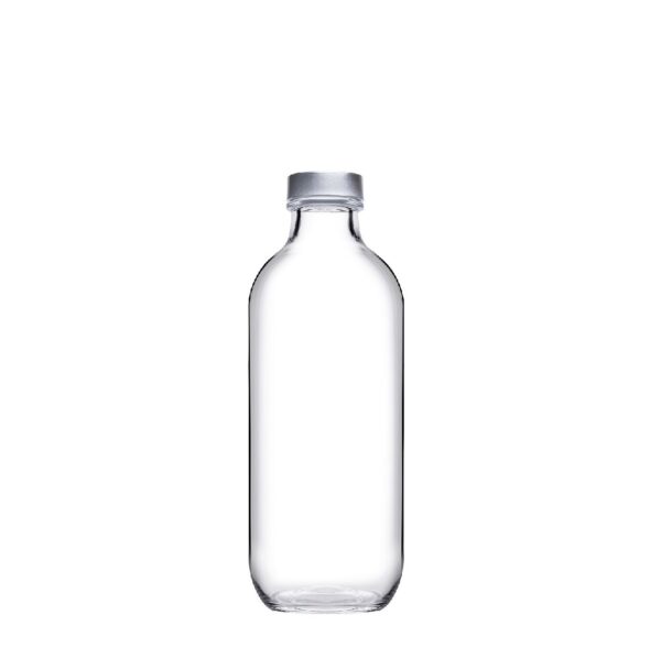 ICONIC BOTTLE W/ METAL LID 540CC H: 20,2 D: 7,3 P/750 OB6/PR.BC.