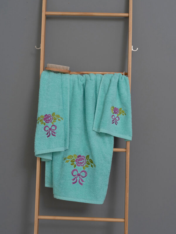 Σετ Πετσέτες Towels Collection ROSELIA TURQUOISE