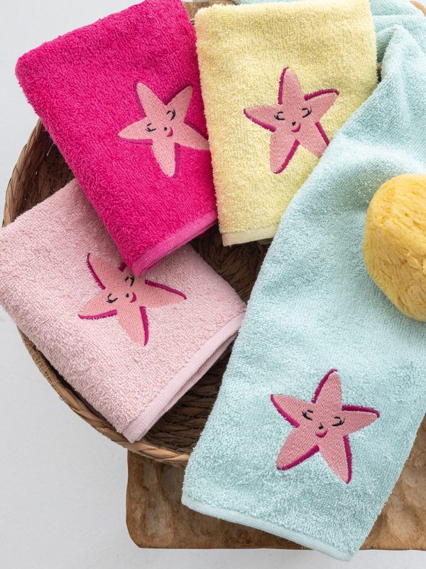 Σετ 4 Πετσετάκια Μπανιου Kids Bath 40x60 STARFISH