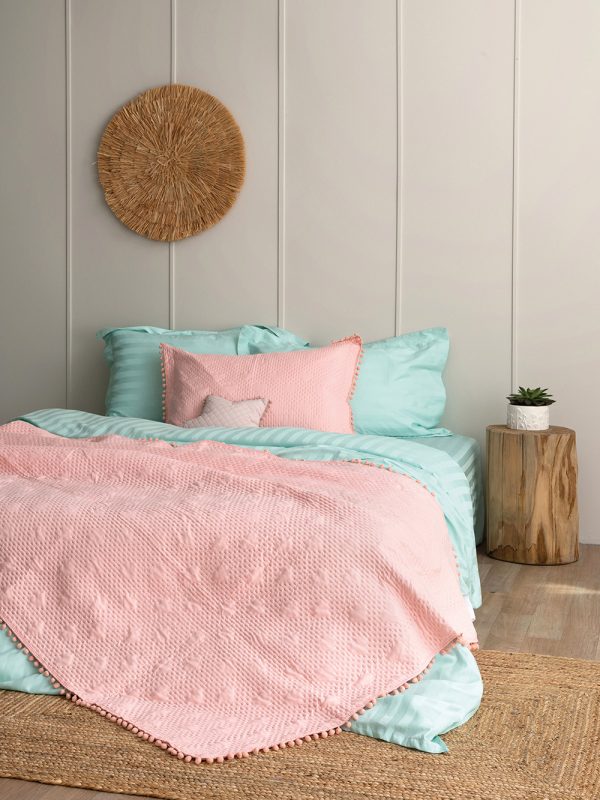 Κουβερλί King Size 260x240 MORGAN PINK