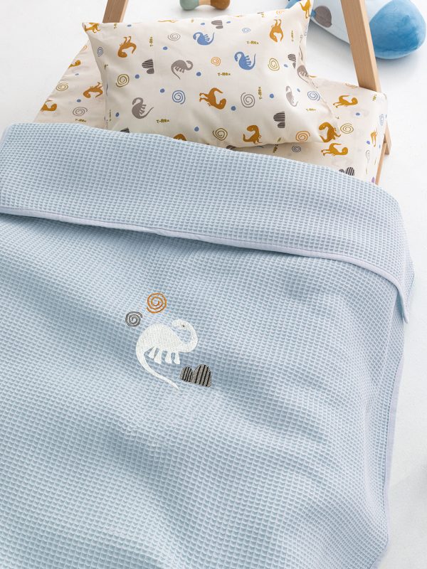 Κουβέρτα Πικέ Αγκαλιάς Baby Blankets 80x110 CANDY/2 BLUE