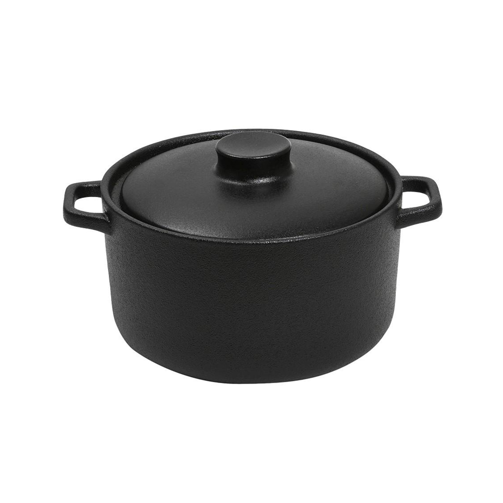 LAVA ΚΑΤΣΑΡΟΛΑ STONEWARE ΜΑΥΡΗ 1300ML D: 17 H: 10CM