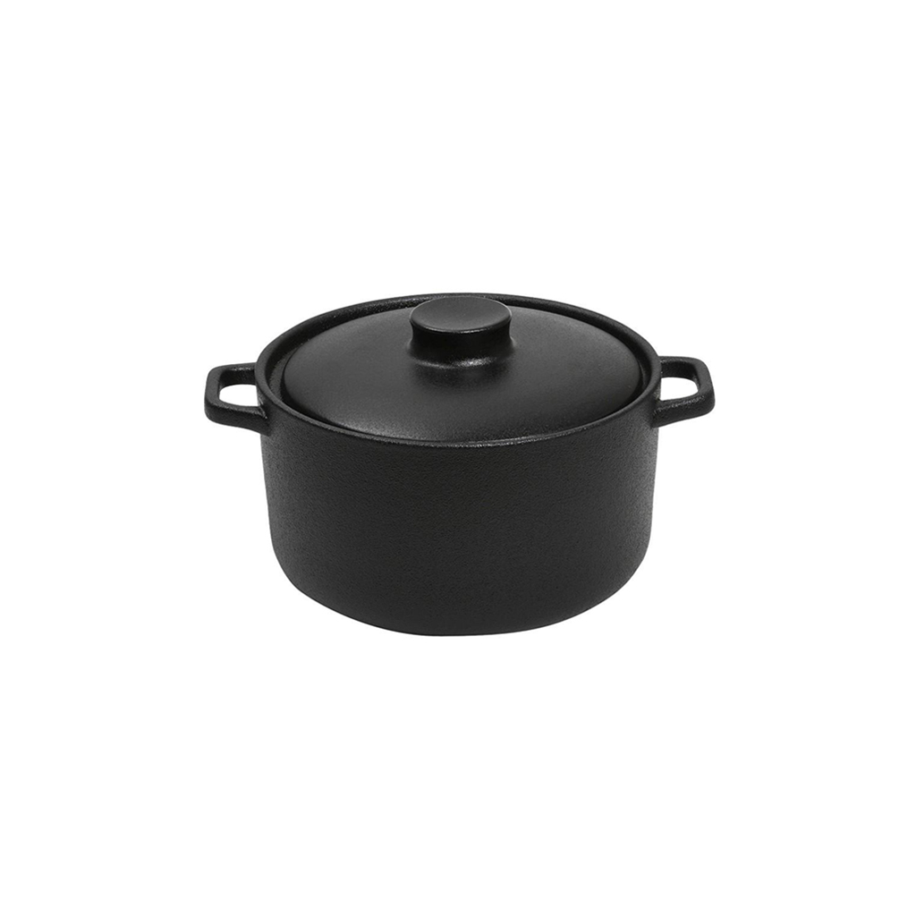 LAVA ΚΑΤΣΑΡΟΛΑΚΙ STONEWARE ΜΑΥΡΟ 190ML D: 10 H: 6CM