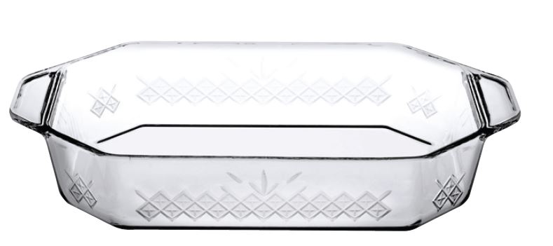 UP.OR. BORCAM RECT. TRAY TEMP. 2750CC 36,1X21X6,4CM GB1.OB4