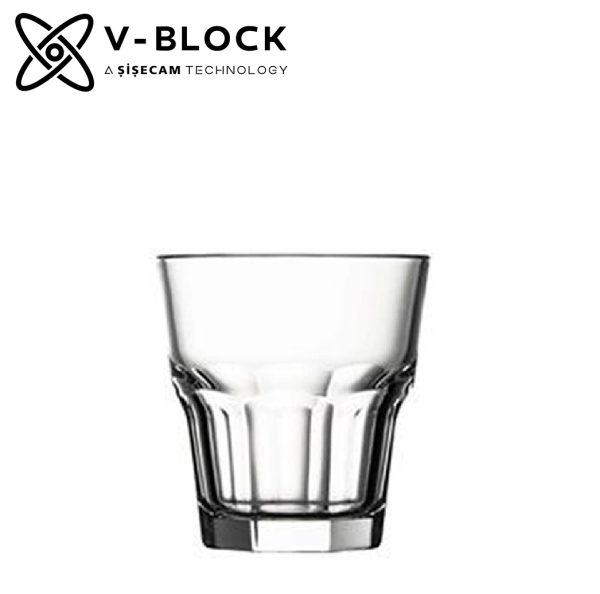 V-BLOCK CASABLANCA WHISKY TEMPERED 265CC 9.15CM P/1080 GB6.OB24.