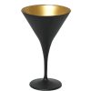 DIS. MAYA BLACK GOLD ΠΟΤΗΡΙ MARTINI ''ΚΩΝΙΚΟ'' ΜΑΥΡΟ-ΧΡΥΣΟ MAT 250CC 10,5Χ17,5ΕΚ
