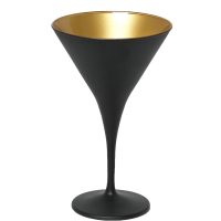 MAYA BLACK GOLD ΠΟΤΗΡΙ MARTINI "ΚΩΝΙΚΟ" ΜΑΥΡΟ-ΧΡΥΣΟ MAT 250CC 10,5Χ17,5ΕΚ