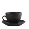 DIS. GOBI BLACK SAND HANDMADE ΦΛΙΤΖΑΝΙ & ΠΙΑΤΑΚΙ JUMBO ΜΑΥΡΟ ΜΑΤ 310CC 16Χ16Χ8,5ΕΚ