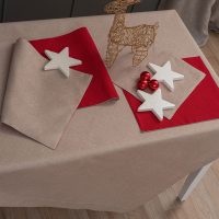 Τραπεζοκαρέ Christmas Collection 85x85 CD01 BEIGE