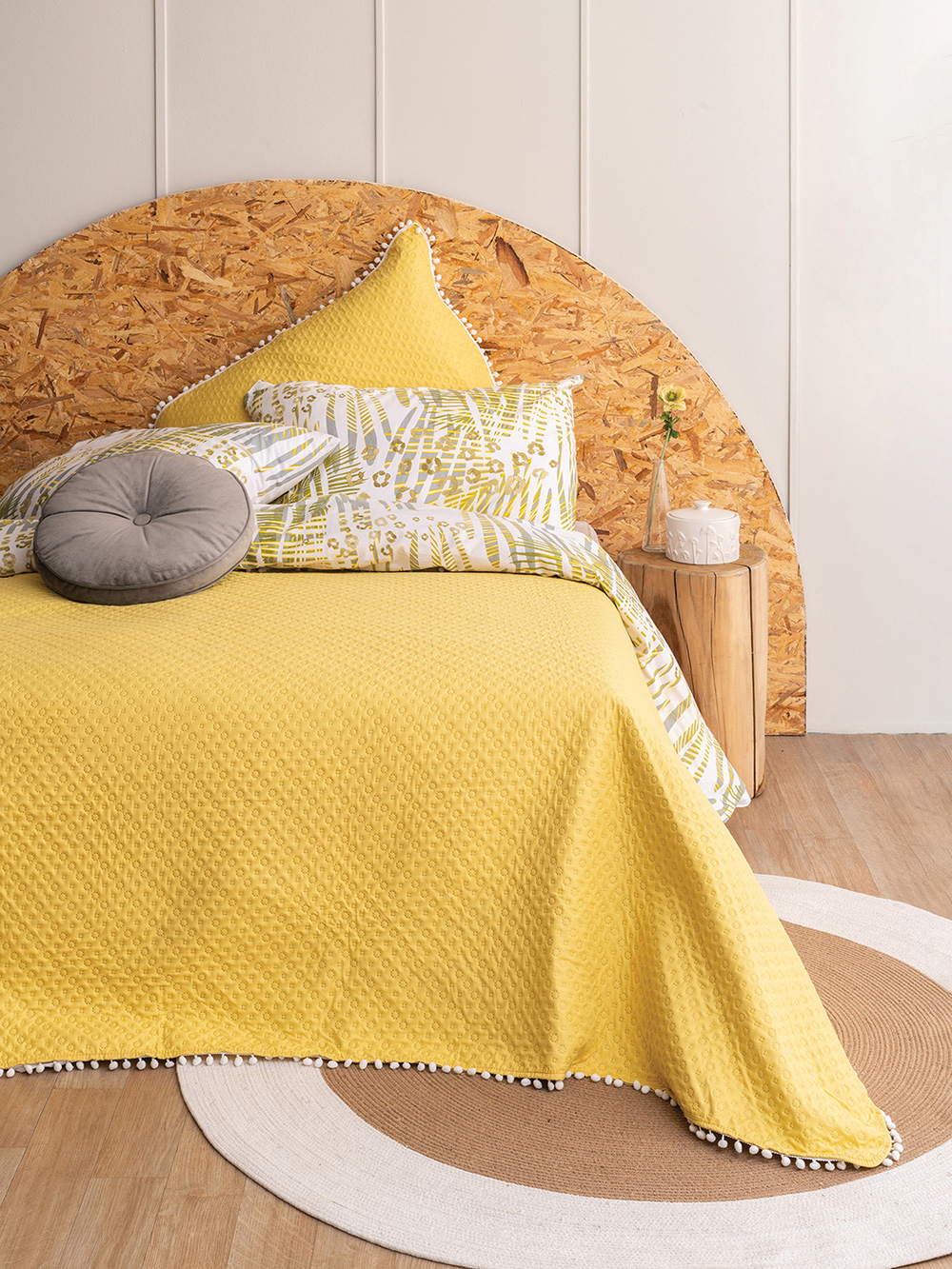 Κουβερλί King Size 260x240 JUNIPER YELLOW