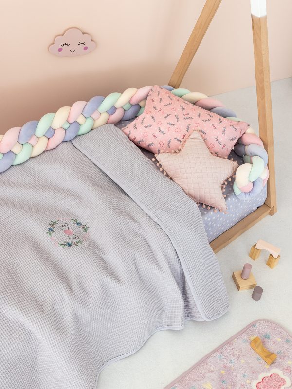 Κουβέρτα Πικέ Κούνιας Baby Blankets 100x150 CANDY LILAC