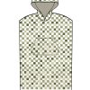 Poncho Θαλάσσης με κουκούλα CHECKS GREEN Small - Medium