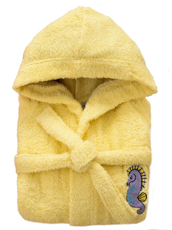 Μπουρνούζι με Κουκούλα Kids Bath TAMI YELLOW 12-14