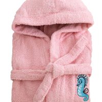 Μπουρνούζι με Κουκούλα Kids Bath TAMI PINK 2-4