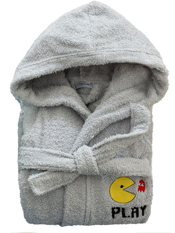 Μπουρνούζι με Κουκούλα Kids Bath PAC GREY 4-6