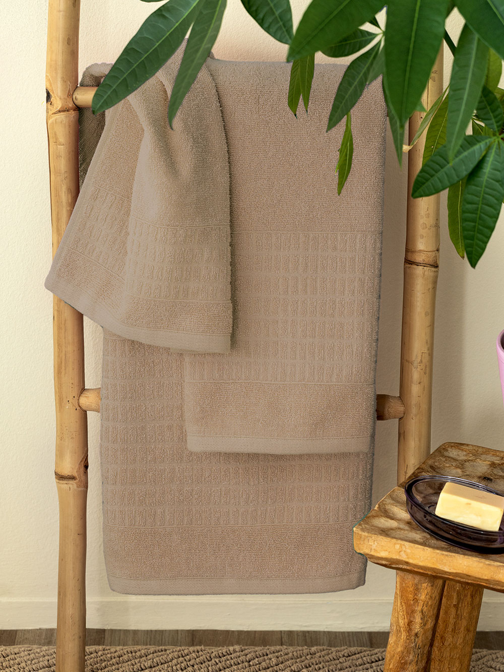 Σετ Πετσετες Towels Collection ROLL BEIGE