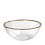 DIS. ΜΠΩΛ ΓΥΑΛΙΝΟ ΔΙΑΦΑΝΟ ΜΕ ΧΡΥΣΟ ΧΕΙΛΟΣ DIA:12,3X12,3X6EK