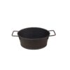 ΔΟΧΕΙΟ ΟΒΑΛ ΜΕΤΑΛ. ΜΕ ΛΑΒΕΣ ΜΑΥΡΟ  18(23 INCL. HANDLES)X14X7CM (smA)