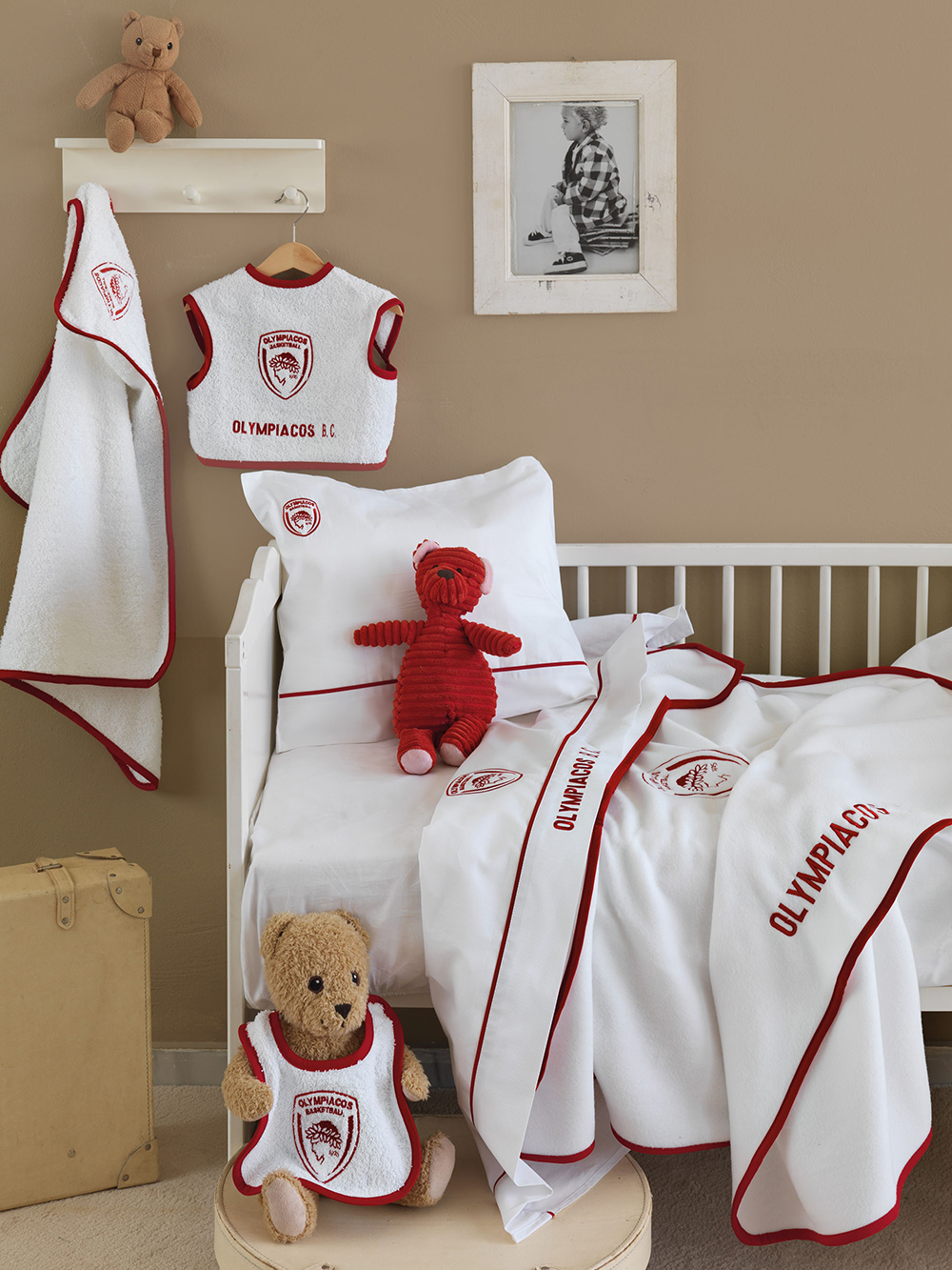 Σετ Λουτρού Βρεφικό Olympiacos B.C. OLYMPIACOS BABY Σετ Λουτρού Βρεφικό Olympiacos B.C. OLYMPIACOS BABY