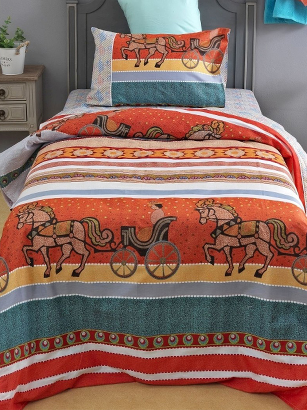 Σετ Πάπλωμα Μονό Satin Trends 170x245 ST1028