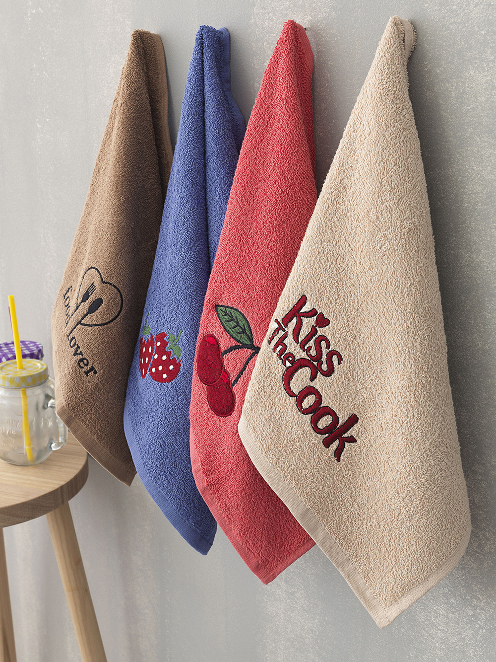 Σετ 4 Πετσέτες Κουζίνας Kitchen Towels 40x60 KT040