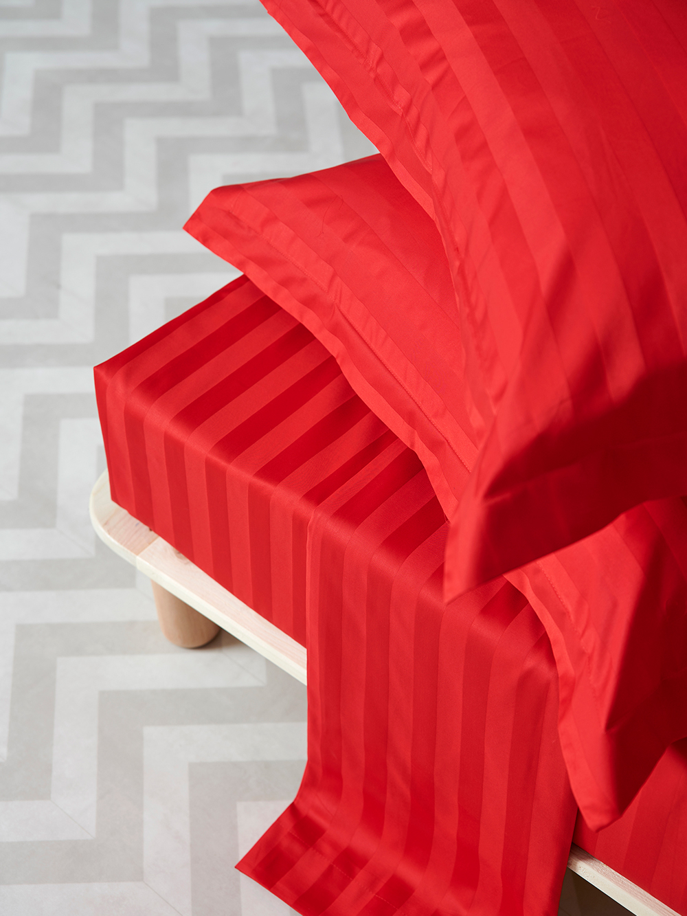 Σεντονι Υπέρδιπλο 240x270 SATIN STRIPES FLAME