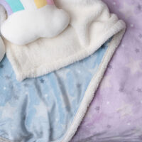 Κουβέρτα Λίκνου Flannel Fleece 80x90 SKY BOY
