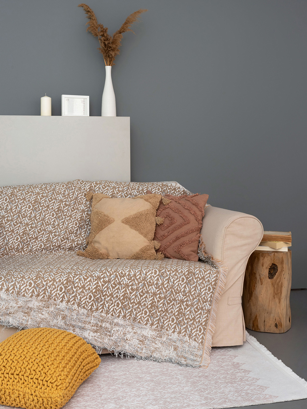 Ριχτάρι Τριθέσιου Καναπέ NOTO BROWN Ριχτάρι Τριθέσιου Καναπέ NOTO BROWN