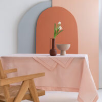 Τραπεζοκαρέ Formal Dinner 100x100 LIANA PINK