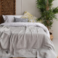 Κουβέρτα 240x260 KIRA SILVER