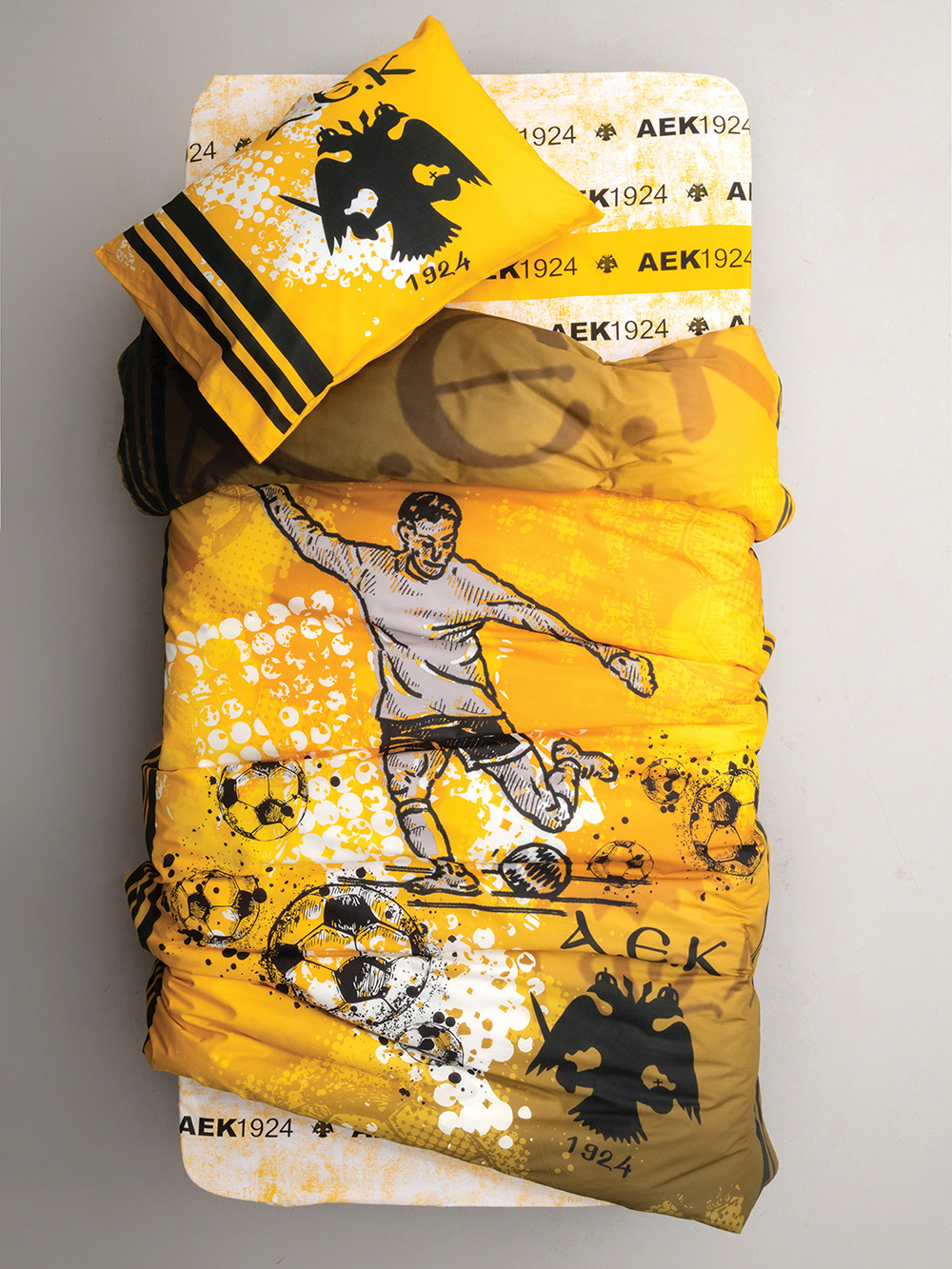 Σετ Μονά Σεντόνια Aek 1924 170x260 AEK7 Με Λάστιχο Σετ Μονά Σεντόνια Aek 1924 170x260 AEK7 Με Λάστιχο