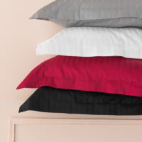 Ζεύγος Μαξιλαροθήκες Oxford 52x75 Sateen Riga BORDEAUX