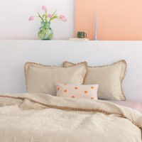 Σετ Κουβερλί ημίδιπλο 160x240 MORGAN CREME