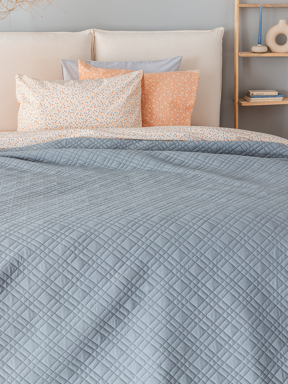 Κουβερλί υπέρδιπλο 220x240 PITHA GREY