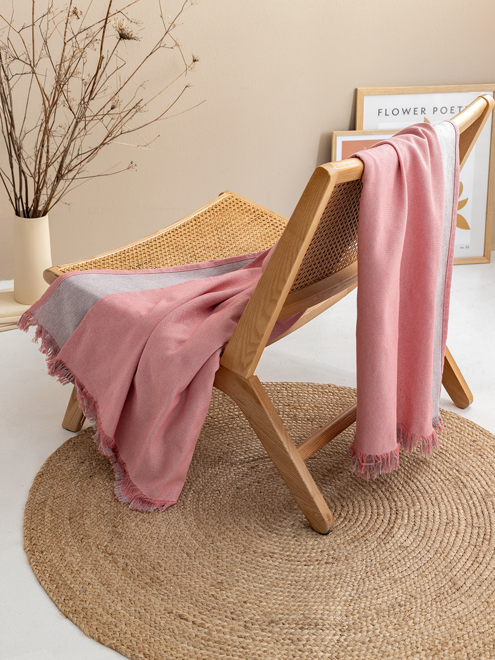 Ριχτάρι Διθέσιου Καναπέ OBA/2 PINK/GREY