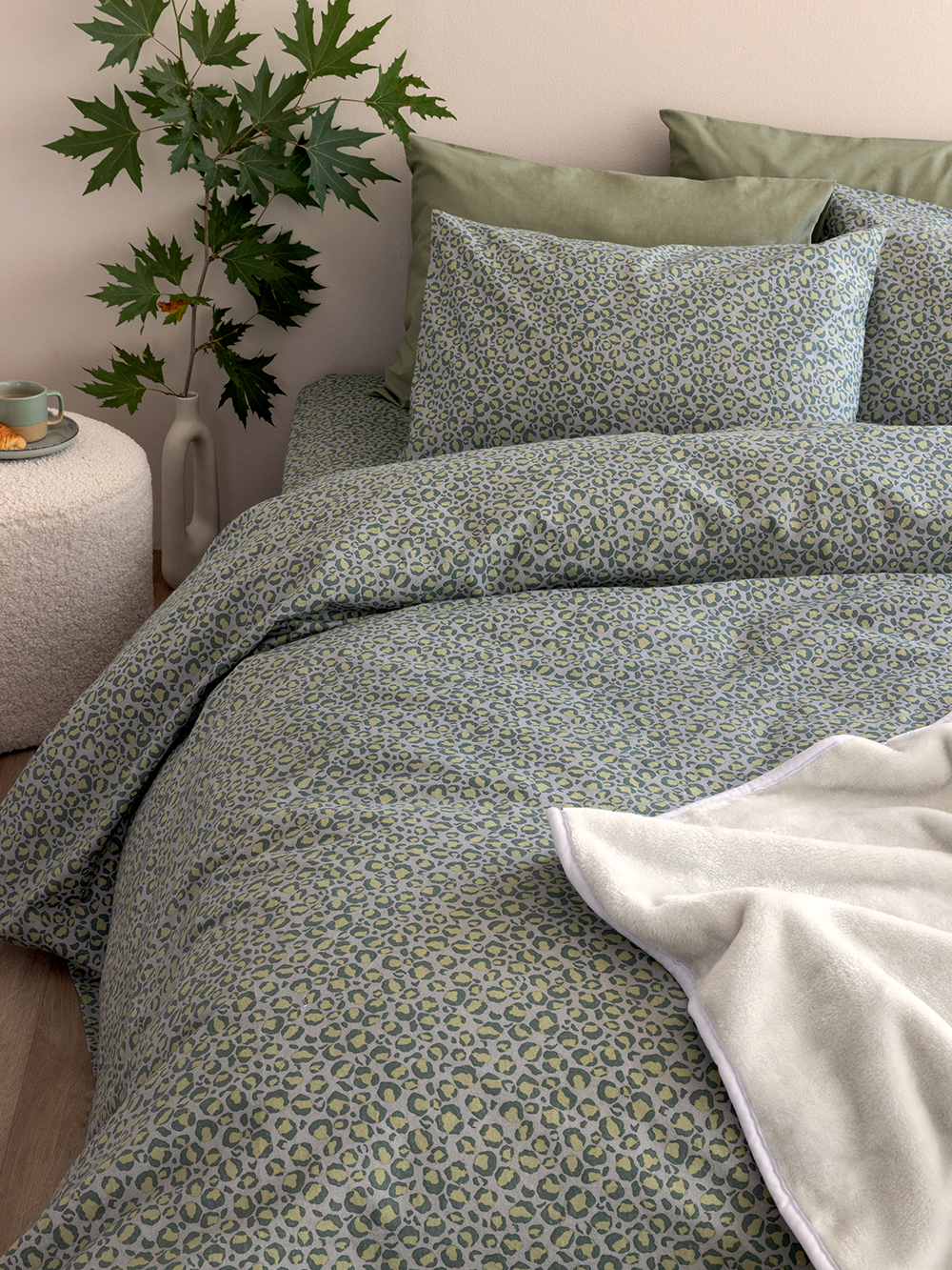 Σετ King Size Σεντόνια Flannel Beauty 280x265 FB0226 Σετ King Size Σεντόνια Flannel Beauty 280x265 FB0226