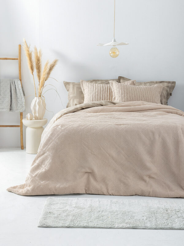 Κουβερλί King size 260x240 ALISON BEIGE