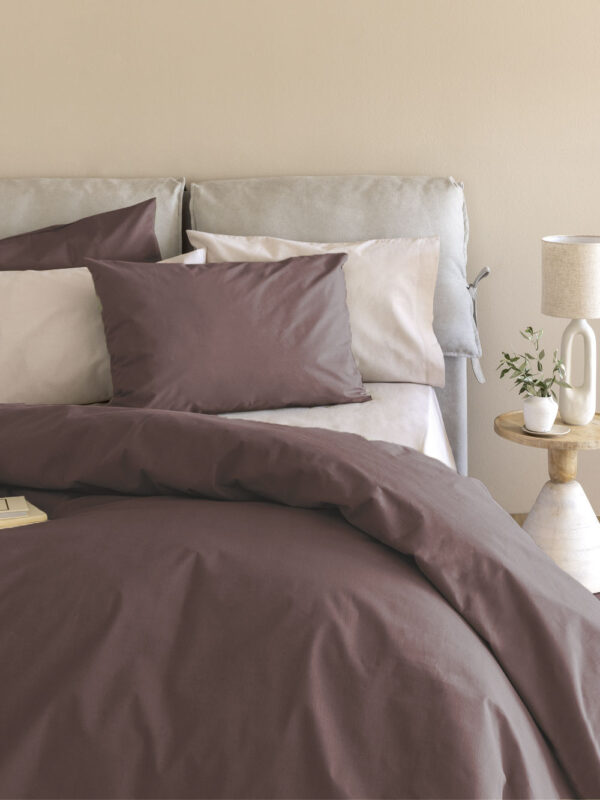 Σετ Μονά Σεντόνια 170x260 ETOILE/2 BROWN Με Λάστιχο