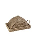 ΔΙΣΚΟΣ ΟΡΘ. ΜΕ ΚΑΠ. SYNTH. RATTAN ΜΠΕΖ 29Χ19Χ14ΕΚ