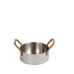 SHINY SS ΚΑΤΣΑΡΟΛΑΚΙ ΜΕ 2 ΛΑΒΕΣ 3-PLY SS18/10-SS18/0 360ML D: 10 H: 5CM