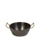 SNOW BLACK ΜΠΩΛ ΣΕΡΒΙΡΙΣΜΑΤΟΣ ΣΤΡΟΓΓ. ΜΕ 2 ΛΑΒΕΣ SS18/10 350ML D: 13 H: 4CM