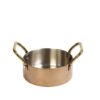 SHINY COPPER ΚΑΤΣΑΡΟΛΑΚΙ ΜΕ 2 ΛΑΒΕΣ 3-PLY SS18/10-SS18/0 500ML D: 12 H: 5CM