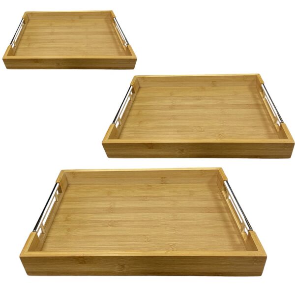 ΔΙΣΚΟΣ BAMBOO ΠΑΡΑΛ/ΜΟΣ ΣΕΤ3 ΜΕ ΑΣΗΜΕΝΙΑ ΛΑΒΗ 26X38X5/30X41X5/ 33X44X5ΕΚ