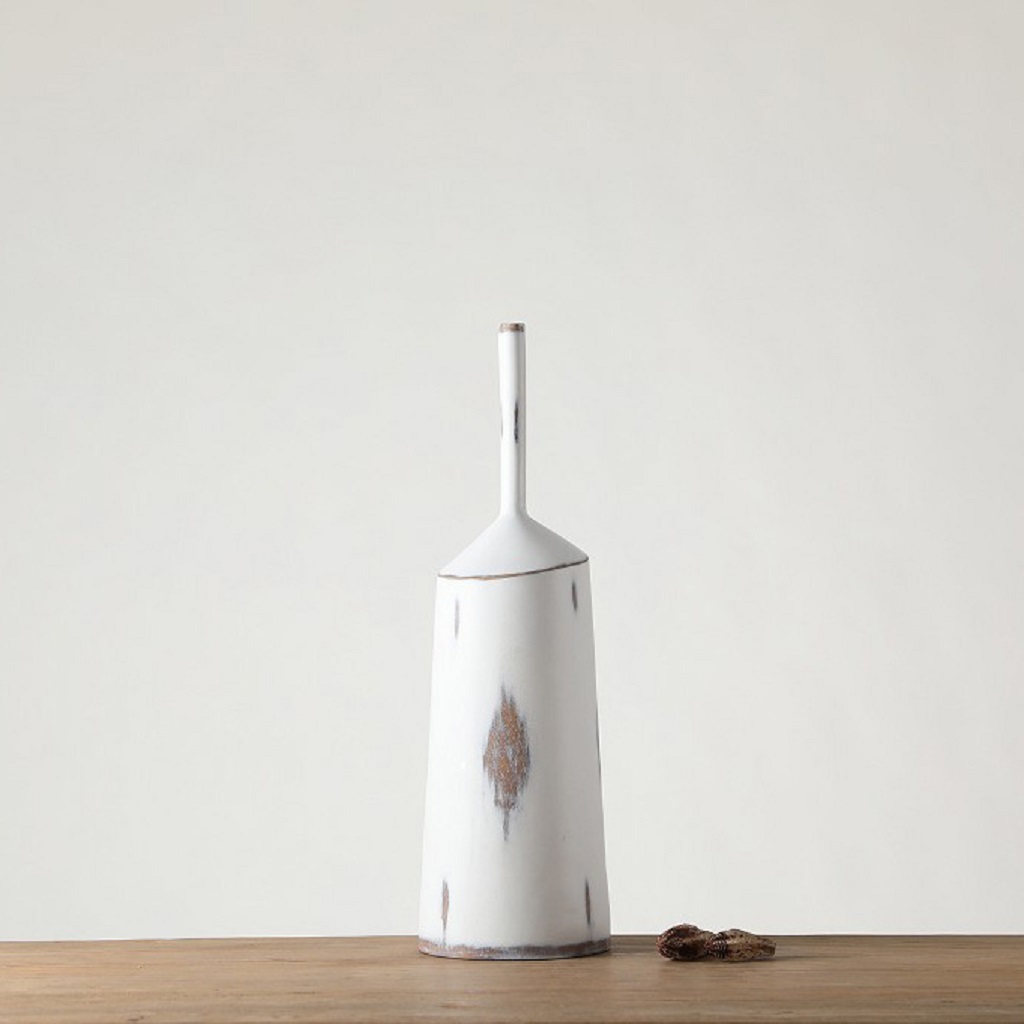 ΒΑΖΟ ΑΝΑΓΛ. ΛΕΥΚΟ ΠΟΛΥΡΕΖ. 19.5 x 19.5 x 64.5ΕΚ