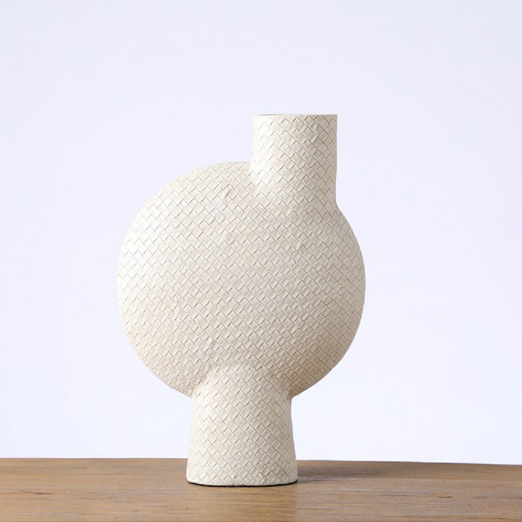 ΒΑΖΟ ΑΝΑΓΛ. ΛΕΥΚΟ ΠΟΛΥΡΕΖ. 27.5 x 9 x 40.5ΕΚ