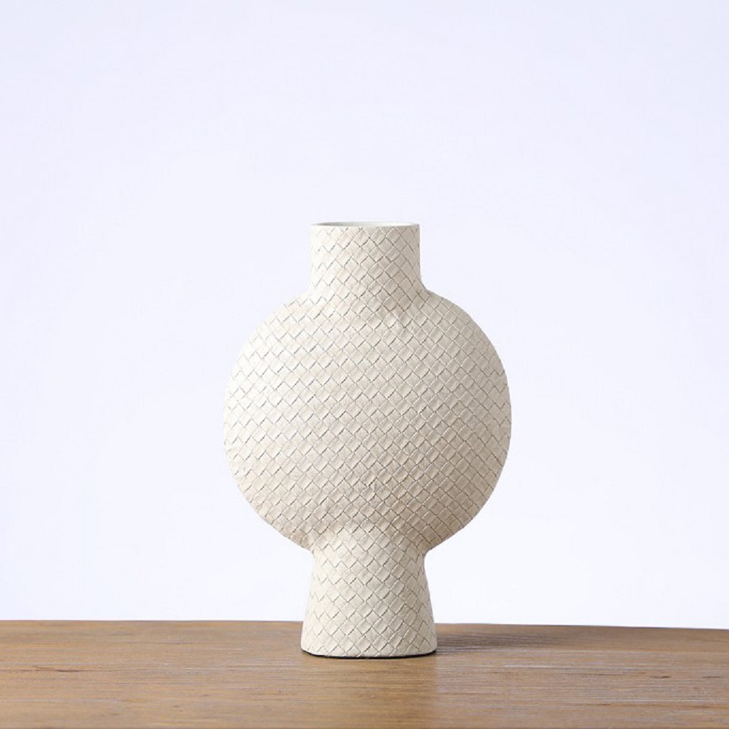 ΒΑΖΟ ΑΝΑΓΛ. ΛΕΥΚΟ ΠΟΛΥΡΕΖ. 22 x 8 x 32.5ΕΚ