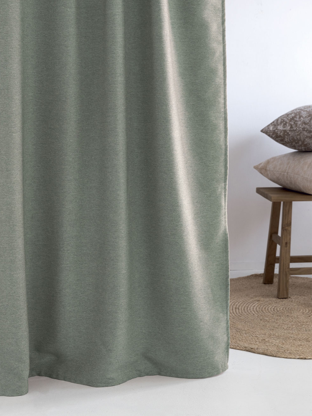 Κουρτίνα Με Τρουκς 140x260 CRESS MINT