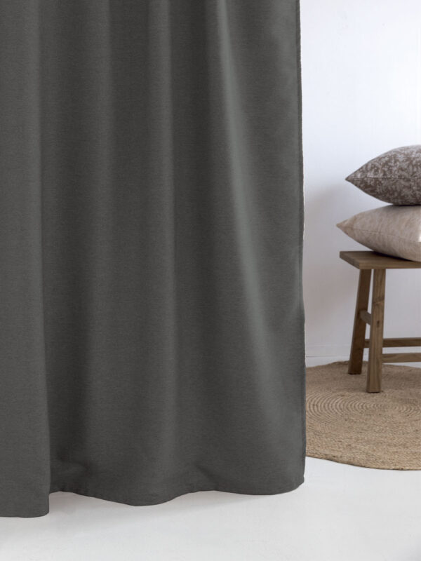 Κουρτίνα Με Τρουκς 140x260 CRESS GREY